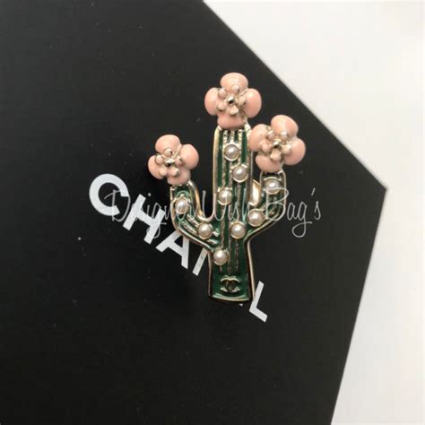 chanel cactus brooch